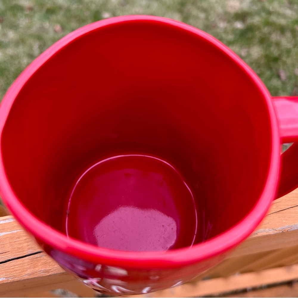 Red Ceramic Rae Dunn Mug - Picture 2 of 3